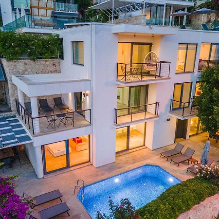 Luxus Villa Skyla Mit 5 Schlafzimmern & Meer-Blick Kaş Exterior foto