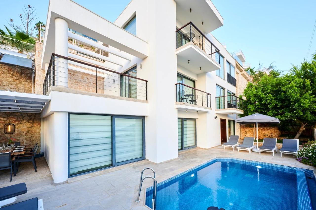 Luxus Villa Skyla Mit 5 Schlafzimmern & Meer-Blick Kaş Exterior foto