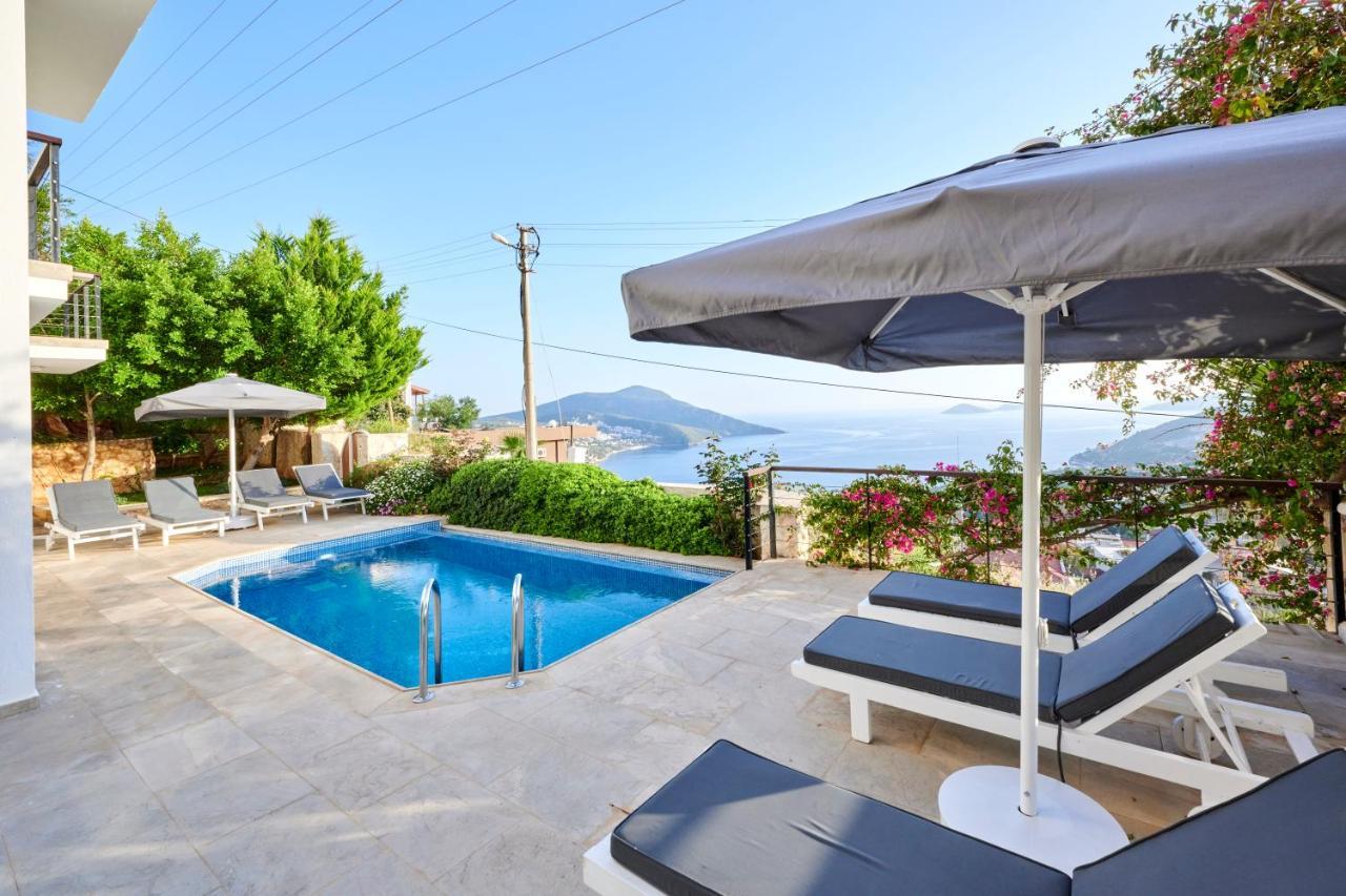 Luxus Villa Skyla Mit 5 Schlafzimmern & Meer-Blick Kaş Exterior foto