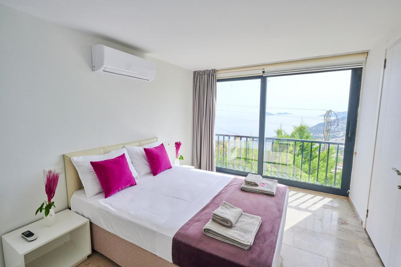 Luxus Villa Skyla Mit 5 Schlafzimmern & Meer-Blick Kaş Exterior foto