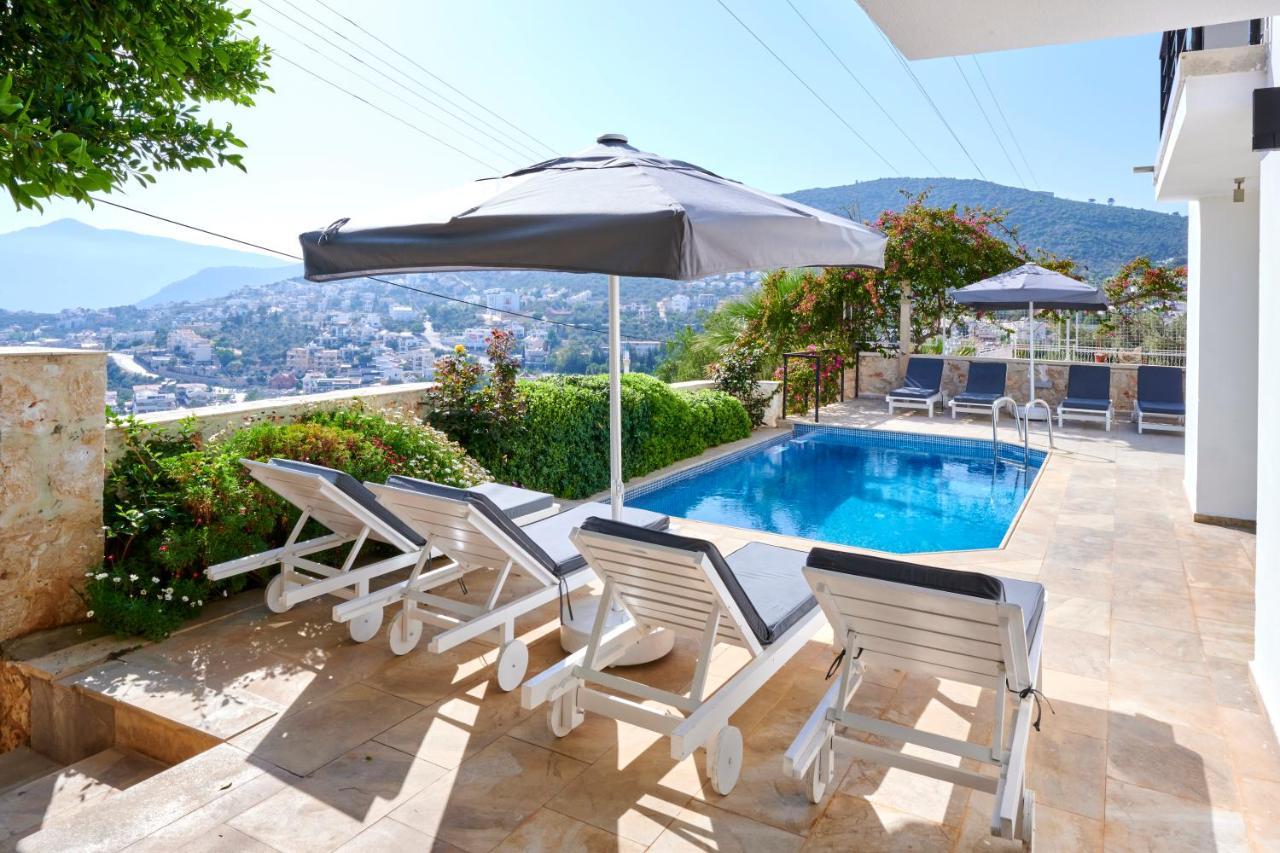 Luxus Villa Skyla Mit 5 Schlafzimmern & Meer-Blick Kaş Exterior foto