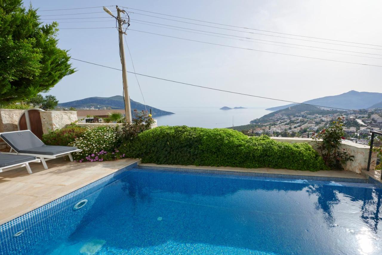 Luxus Villa Skyla Mit 5 Schlafzimmern & Meer-Blick Kaş Exterior foto
