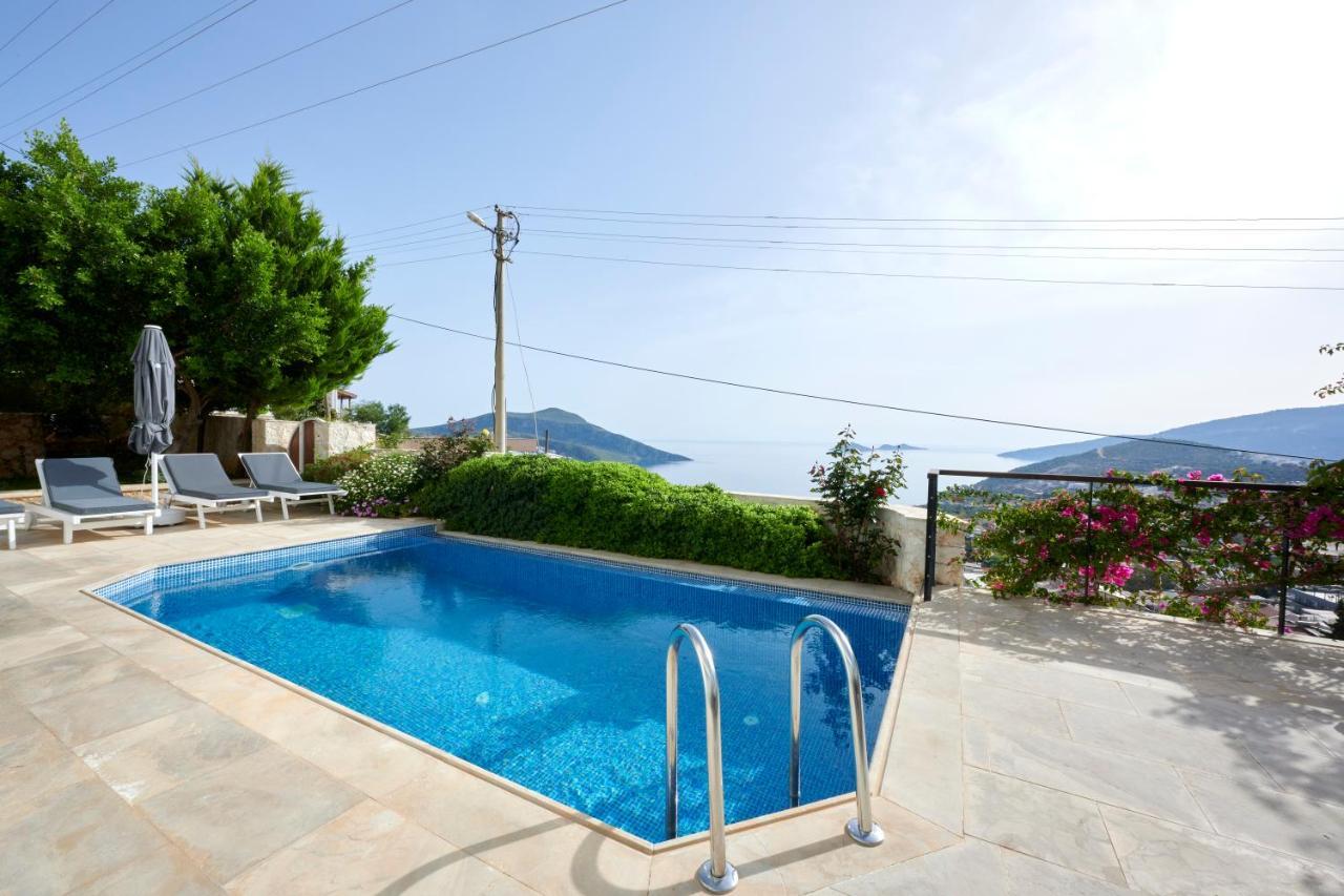 Luxus Villa Skyla Mit 5 Schlafzimmern & Meer-Blick Kaş Exterior foto