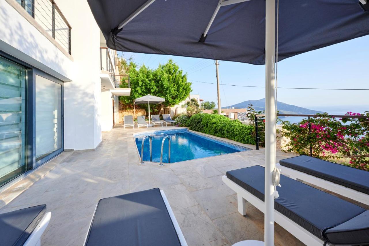 Luxus Villa Skyla Mit 5 Schlafzimmern & Meer-Blick Kaş Exterior foto
